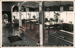 Panther Bay Cafe on Lake Norfork at Henderson Ferry, HY. 62, Ark. 250 Postcard