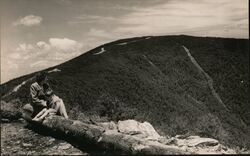 Equinox Sky Line Drive, Manchester, Vermont - View of Big Equinox from Little Equinox. Postcard