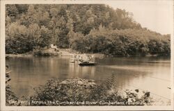 Car Ferry Across the Cumberland River Corbin, KY Postcard Postcard Postcard