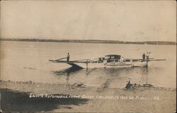 Sweets Automobile Ferry Chazy Landing to Isle La Motte. 22. Postcard