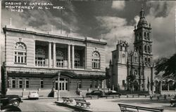 Casino y Catedral, Monterrey N.L. Mex., M-23 Mexico Postcard Postcard Postcard