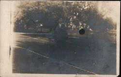 Woman on Tennis Court Postcard