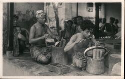 Workers, Batavia, Java Jakarta, Indonesia Postcard Postcard Postcard