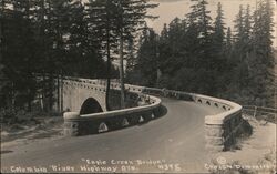 Eagle Creek Bridge on Columbia River Highway Postcard