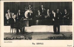 The Devils Jazz Orchestra Zagreb, Croatia Eastern Europe Postcard Postcard Postcard