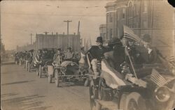 American Motorcade Postcard