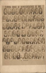 Florida House of Representatives of 1915 Postcard