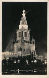 Night View Tower of Jewels 1915 Panama-Pacific International Exposition (PPIE) Postcard Postcard Postcard