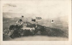 Flags at 1922 Armistice Day  Service, Mount Rubidoux Postcard