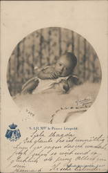 Prince Leopold as a baby Royalty Postcard Postcard Postcard