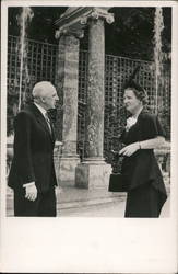 Her Majesty Koningen Juliana at Versailles 1950 Royalty Leer's Photographs Postcard Postcard Postcard