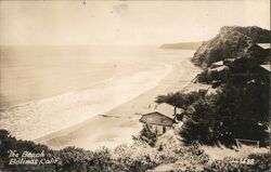 Aerial View of the Beach in Bolinas, CA California Postcard Postcard Postcard