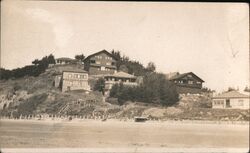 Houses on Shore Bolinas, CA Postcard Postcard Postcard