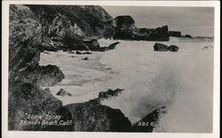 Ocean Spray on the Rocks Postcard