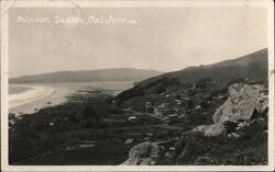 Aerial View of the Beach and Ocean Stinson Beach, CA Postcard Postcard Postcard