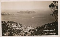 Overlooking San Francisco Bay Postcard