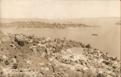 View of Belvedere Island from Sausalito California Postcard Postcard Postcard