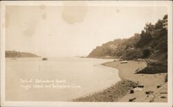 Part of Belvedere Beach and Angel Island Postcard