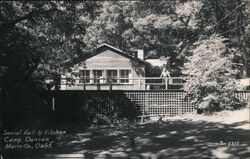 Social Hall and Kitchen at Camp Duncan California Postcard Postcard Postcard