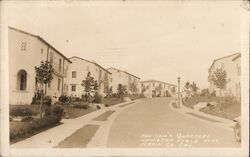 Non-Com's Quarters, Hamilton Field 5043, Marin Co. Cal. Postcard