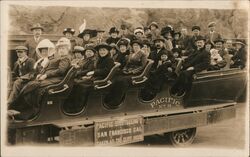 Group on a Pacific Sightseeing Tour Car San Francisco, CA Postcard Postcard Postcard