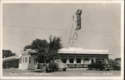 Exterior of The Crystal Motel Postcard