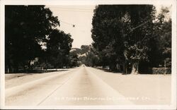 A4 A Street Beautiful in Cloverdale Cal. Postcard