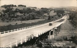 The New Cloverdale-Hopland Section of the Redwood Highway Postcard