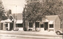 Exterior of Clover Inn Postcard