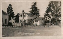 Luther Burbank's First Home Postcard