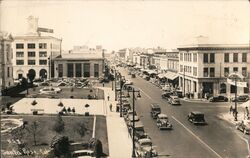 View of City Street Santa Rosa, CA Postcard Postcard Postcard