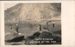 Surf Fishing - Jenner by the Sea Postcard