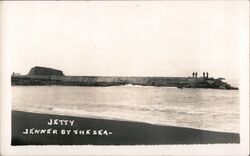 Jetty Jenner By The Sea Postcard