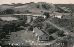 Bridge Haven - Highway 1 - Russian River, Calif. Postcard