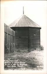 Reconstructed Bastion or Block House Built in 1811 by Russians Postcard