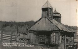 Original Chapel, built by Russians in 1811 Postcard