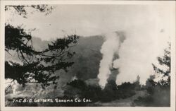 The Big Geysers Cloverdale, CA Postcard Postcard Postcard