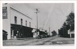 Main Street, Geyserville, California Postcard