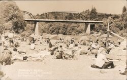 Johnson's Beach, Russian River. Guerneville, Calif. Postcard