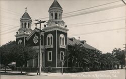 Catholic Church in Healdsburg, CA Postcard