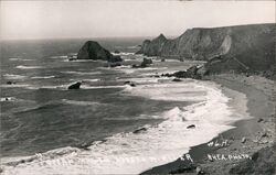 Russian River Flowing Into Pacific Ocean Jenner, CA Rhea Foto Postcard Postcard Postcard