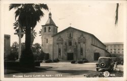 Mission Santa Clara De Asis California Postcard Postcard Postcard