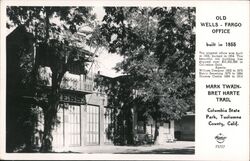 Old Wells Fargo Office Built in 1855 Postcard