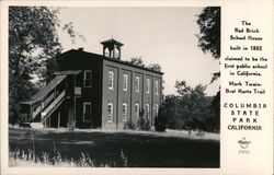 The Red Brick School House Postcard