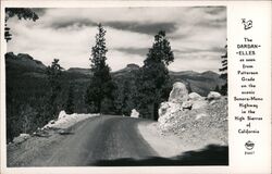 The Dardanelles seen from Patterson Grade Arnold, CA Postcard Postcard Postcard