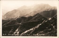 Generals Highway from Moro Rock Sequoia National Park Postcard