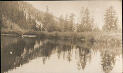 Lake Scene, Shasta County Postcard