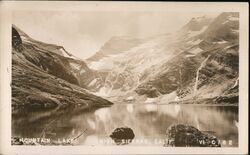 Mountain Lake - High Sierras California Postcard Postcard Postcard