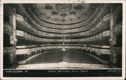 Teatro del Liceo, Gran Opera Postcard