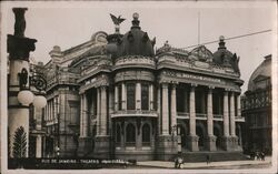 Theater Rio De Janeiro, Mexico Postcard Postcard Postcard